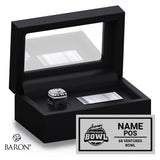 68 Ventures Bowl Officials 2026 Championship Black Standard Window Ring Box