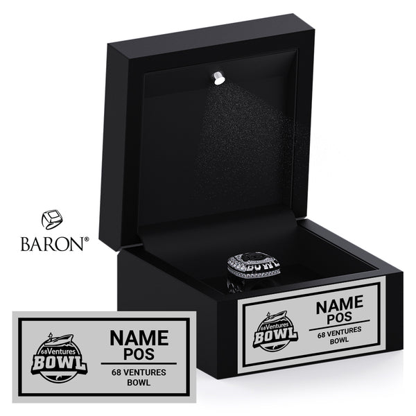 68 Ventures Bowl Officials 2026 Championship Black LED Ring Box