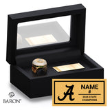 Adrian High School Football 2025 Championship Black Standard Window Ring Box