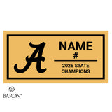 Adrian High School Football 2025 Championship Black Standard Window Ring Box