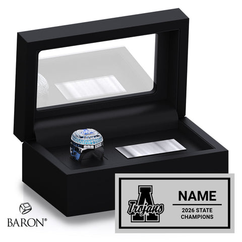Andover High School Swim 2026 Championship Black Standard Window Ring Box