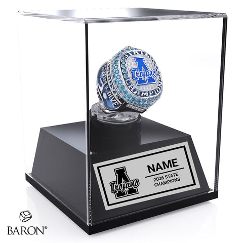 Andover High School Swim 2026 Championship Display Case