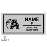 Arcadia High School Boys Basketball 2026 Championship Black Standard Window Ring Box
