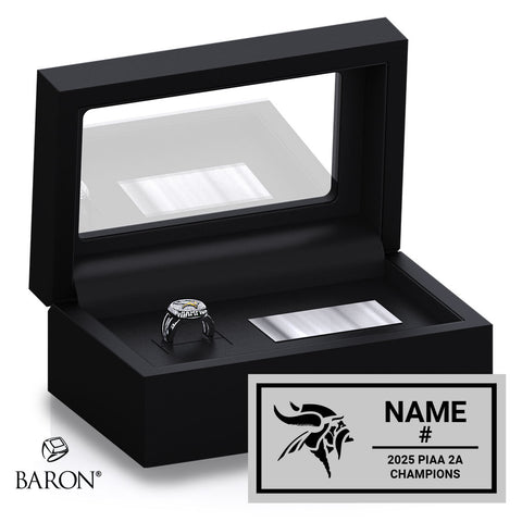 Archbishop Wood Girls Soccer 2025 Championship Black Standard Window Ring Box
