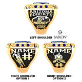 Arizona Bobcats Hockey 2022 Championship Ring - Design 1.4
