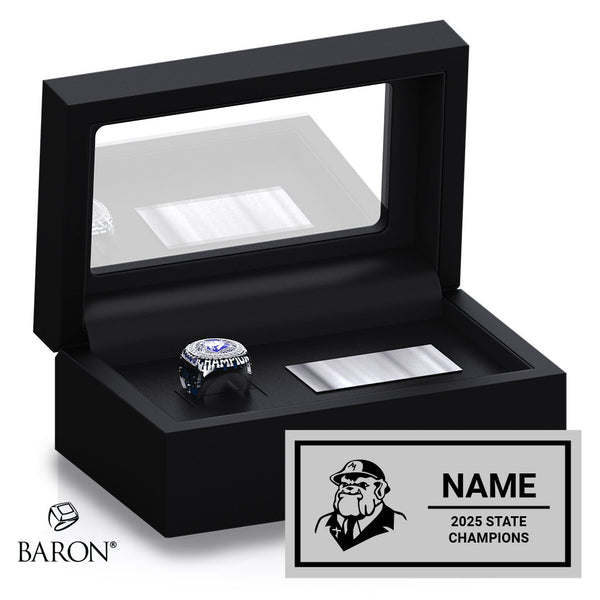 Arrupe Generals Cheer 2025 Championship Black Standard Window Ring Box