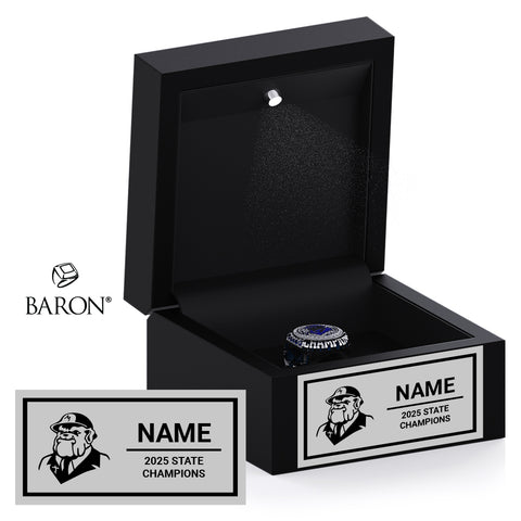 Arrupe Generals Cheer 2025 Championship Black LED Ring Box