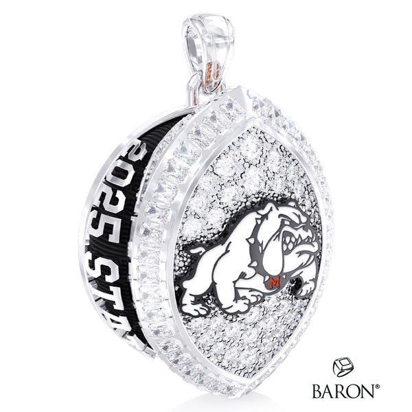 Artesia High School Football 2025 Championship Ring Top Pendant - Design 1.2