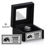 Artesia High School Football 2025 Championship Black Window Ring Box