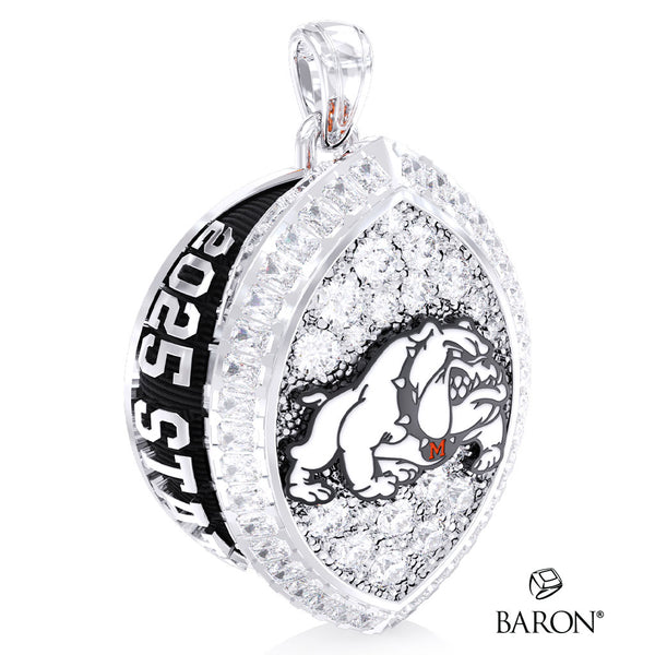 Artesia High School Football 2025 Championship Ring Top Pendant - Design 2.2