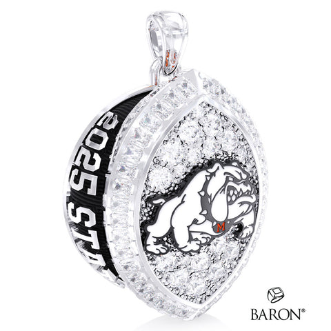 Artesia High School Football 2025 Championship Ring Top Pendant - Design 2.2