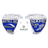 Axtell High School Track & Field 2026 Championship Ring - Design 2.4