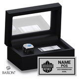 Birmingham Bowl Officials 2025 Championship Black Standard Window Ring Box