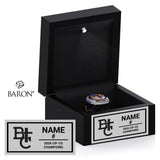 Bakersfield Christian Baseball 2026 Championship Black LED Ring Box