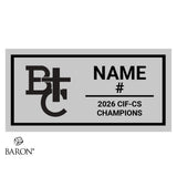 Bakersfield Christian Baseball 2026 Championship Black Window Ring Box
