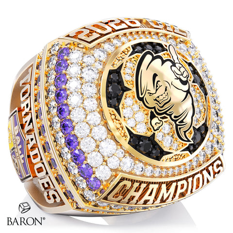 Ball High School Soccer 2025 Championship Ring - Design 2.4
