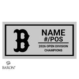 Birmingham High School Baseball 2026 Championship Black LED Ring Box