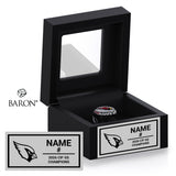 Bishop Diego High School Boys Volleyball 2026 Championship Black Window Ring Box