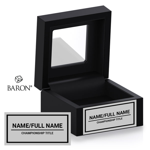 Baron® USA Black Window Ring Box