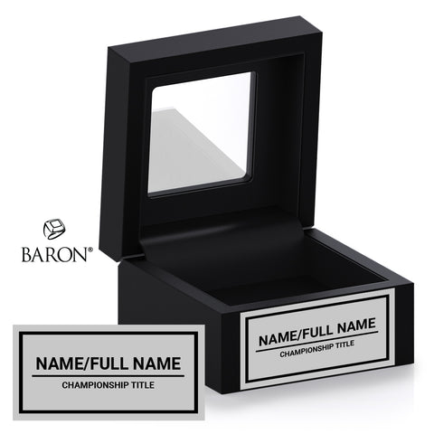 Baron® USA Black Window Ring Box