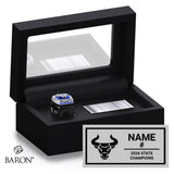 Branson School Boys Soccer 2026 Championship Black Standard Window Ring Box