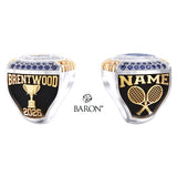 Brentwood High School Boys & Girls Tennis 2026 Championship Ring - Design 3.2