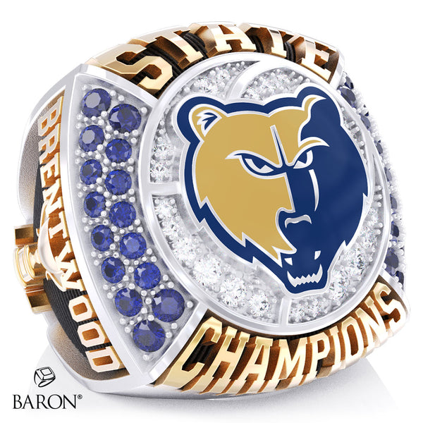 Brentwood High School Boys & Girls Tennis 2026 Championship Ring - Design 3.2