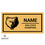 Brentwood High School Boys & Girls Tennis 2026 Championship Black Window Ring Box