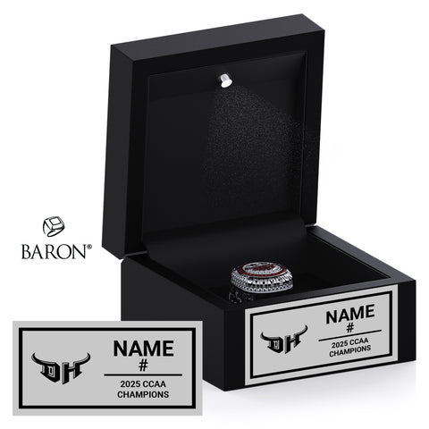 Cal State Dominguez Hills Mens Soccer 2025 Championship Black LED Ring Box