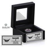 Cal State Dominguez Hills Mens Soccer 2025 Championship Black Window Ring Box