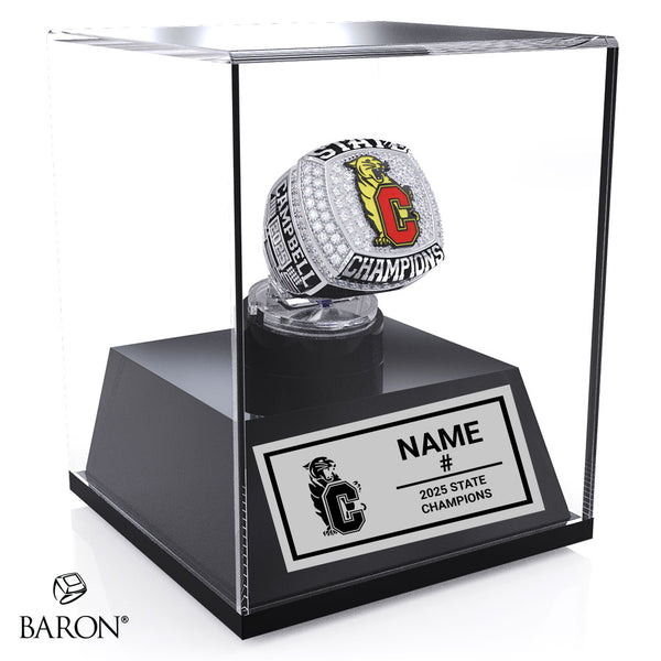 Campbell High School Boys Soccer 2025 Championship Display Case