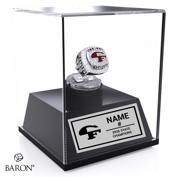 Cedar Falls Boys Basketball 2026 Championship Display Case