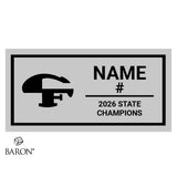 Cedar Falls Boys Basketball 2026 Championship Black LED Ring Box