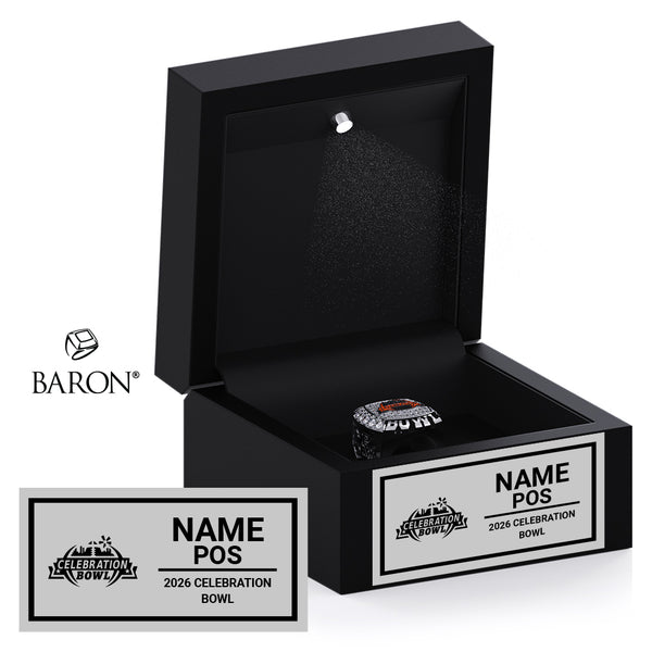 Celebration Bowl Official 2026 Championship Black LED Ring Box