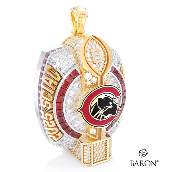 Chapman University Football Family and Friends 2025 Championship Ring Top Pendant - Design 2.3