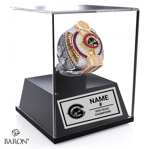 Chapman University Football Family and Friends 2025 Championship Display Case