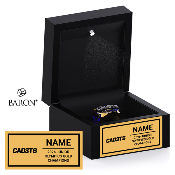 Cheer Athletics Cad3ts-2026 Championship Black LED Ring Box