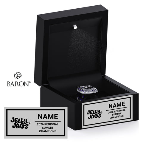 Cheer Athletics Jelly Jags 2026 Championship Black LED Ring Box