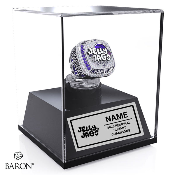 Cheer Athletics Jelly Jags 2026 Championship Display Case
