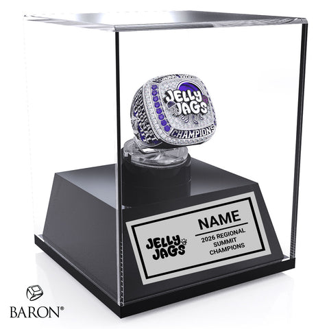 Cheer Athletics Jelly Jags 2026 Championship Display Case