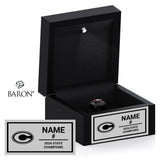 Cheshire Rams Softball 2026 Championship Black LED Ring Box