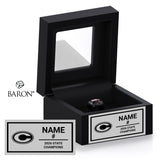 Cheshire Rams Softball 2026 Championship Black Window Ring Box