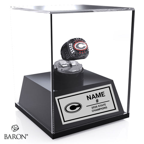 Cheshire Rams Softball 2026 Championship Display Case