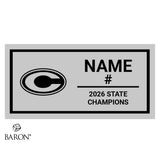 Cheshire Rams Softball 2026 Championship Display Case
