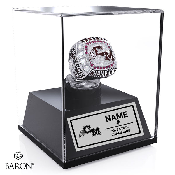 Cheyenne Mountain High School Boys Lacrosse 2026 Championship Display Case