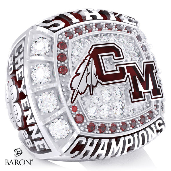 Cheyenne Mountain High School Boys Lacrosse 2026 Championship Ring - Design 1.2