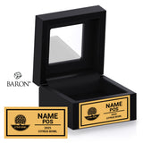 Citrus Bowl Officials 2025 Championship Black Window Ring Box