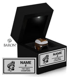 Claflin University AD's Special Group 1987 Championship Black LED Ring Box