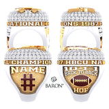 Claflin University AD's Special Group 1987 Championship Ring - Design 1.6