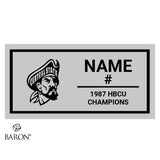Claflin University AD's Special Group 1987 Championship Black Standard Window Ring Box
